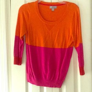 Color-blocked sweater